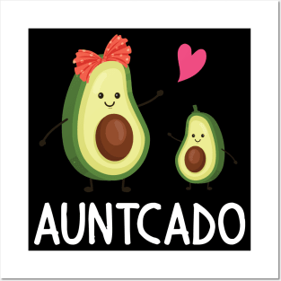 Auntcado Avocados Dancing Happy Day To Uncle Niece Nephew Posters and Art